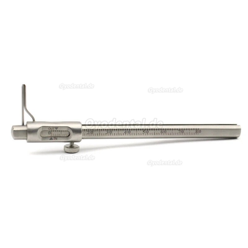 Dental Kieferorthop&auml;discher Messschieber 0&ndash;80 mm Implantat Messlehre